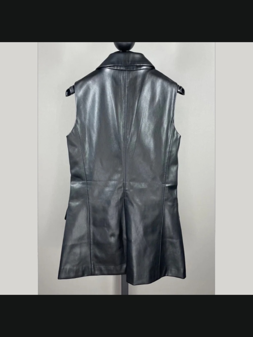 NEW Jason Wu Vest Jacket Womens Small black faux leather blazer moto designer - Picture 8 of 10
